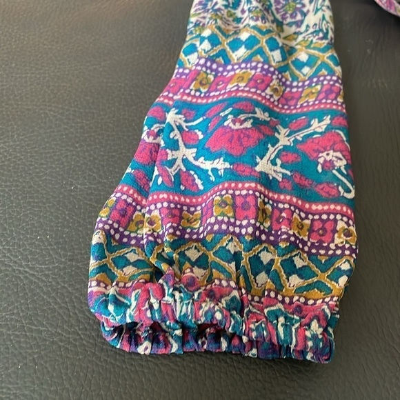 Lucky Brand Top Women Size S Multicolored Lightweight Slightly Sheer - Picture 6 of 13